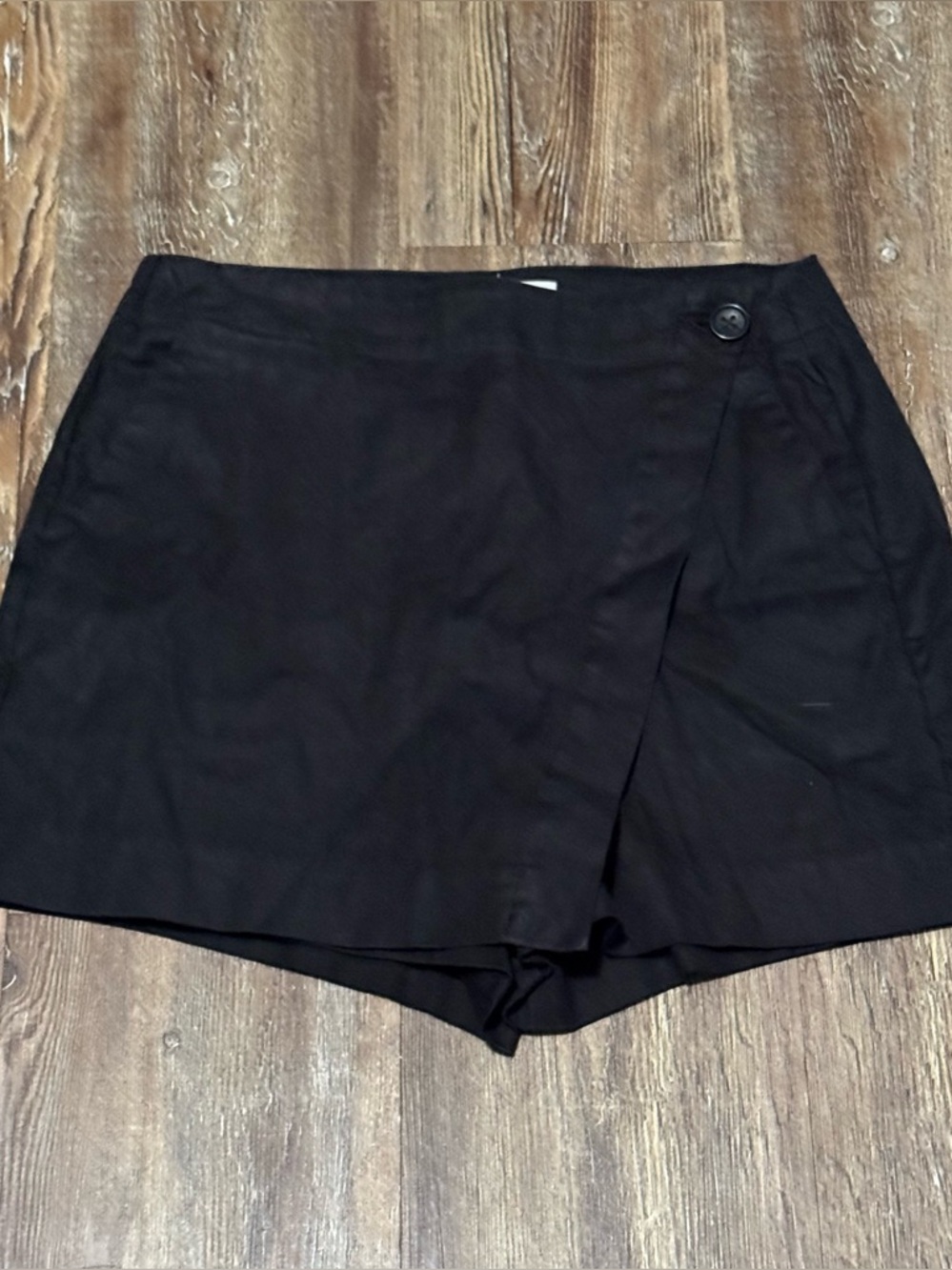 Evereve Layla Skort Women's 27 Black Linen Blend Stretch Spring Fashion